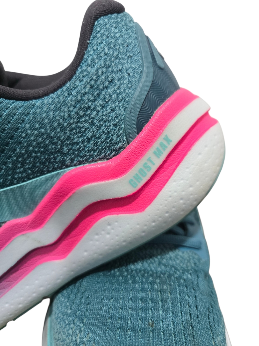 Brooks Ghost Max 2 Women’s Teal and Pink Running Shoes Size 10 - Picture 10 of 13